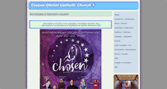 Desktop Screenshot of corpuschristichurchhouston.org