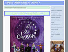 Tablet Screenshot of corpuschristichurchhouston.org